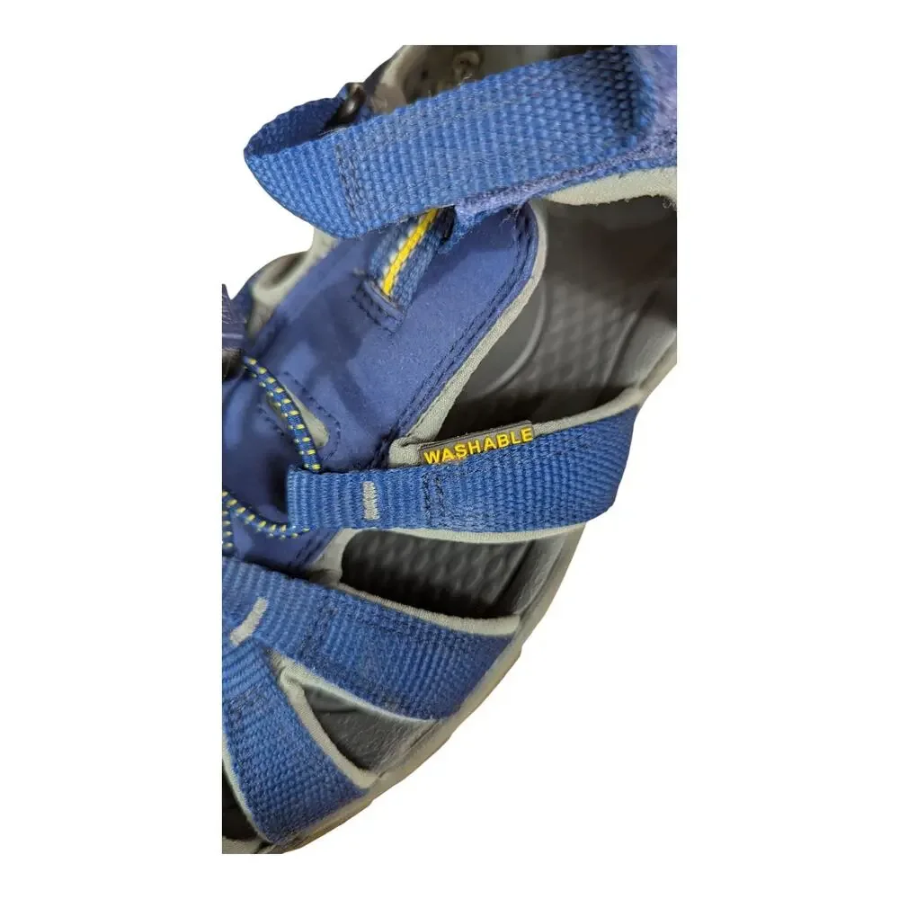 Keen Newport H2 Blue Closed Toe Adjustable Strap Hiking Mens Sandals sz 6 Youth
